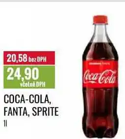 Ratio COCA-COLA, FANTA, SPRITE 1l nabídka
