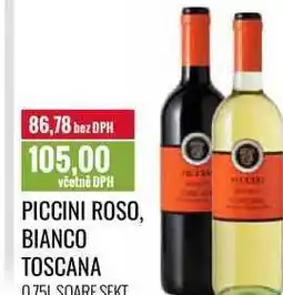 Ratio PICCINI ROSO, BIANCO TOSCANA 0,75l nabídka