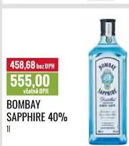 Ratio BOMBAY SAPPHIRE 40% 1l nabídka
