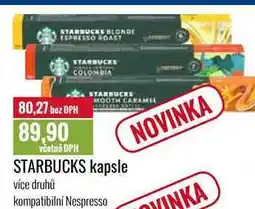Ratio STARBUCKS kapsle nabídka