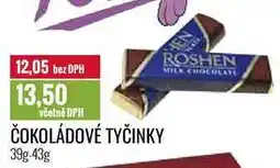 Ratio ČOKOLÁDOVÉ TYČINKY 39g-43g nabídka