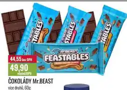 Ratio ČOKOLÁDY Mr.BEAST 60g nabídka