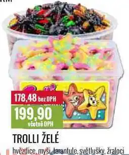 Ratio TROLLI ŽELÉ 75 nebo 150 ks nabídka