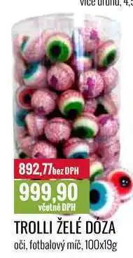 Ratio TROLLI ŽELÉ DÓZA 100x19g nabídka