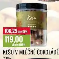 Ratio KEŠU V MLÉČNÉ ČOKOLÁDĚ 200g nabídka