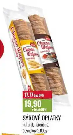 Ratio SÝROVÉ OPLATKY 100g nabídka