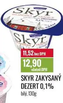 Ratio SKYR ZAKYSANÝ DEZERT 0,1% bílý, 130g nabídka