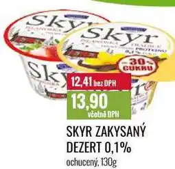 Ratio SKYR ZAKYSANÝ DEZERT 0,1% ochucený, 130g nabídka
