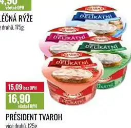Ratio PRÉSIDENT TVAROH 125g nabídka