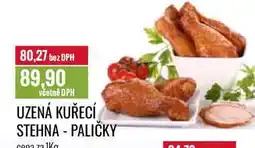 Ratio UZENÁ KUŘECÍ STEHNA - PALIČKY cena za 1kg nabídka