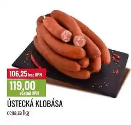 Ratio ÚSTECKÁ KLOBÁSA cena za 1kg nabídka