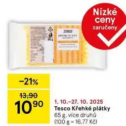 Tesco Tesco Křehké plátky, 65 g, více druhů nabídka