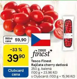 Tesco Tesco Finest Rajčata cherry datlová, 250 g nabídka