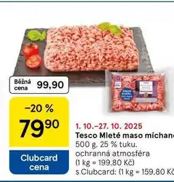 Tesco Tesco Mleté maso míchané, 500 g, 25 % tuku nabídka