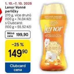 Tesco Lenor Vonné perličky, 270 g, více druhů nabídka