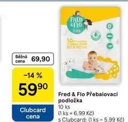 Tesco Fred & Flo Přebalovací podložka, 10 ks nabídka