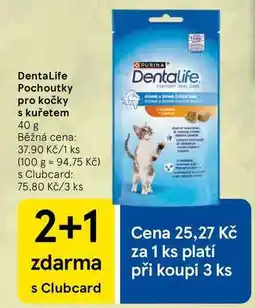Tesco DentaLife Pochoutky pro kočky s kuřetem, 40 g nabídka