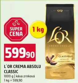 Terno L'OR CREMA ABSOLU CLASSIC 1000 g nabídka