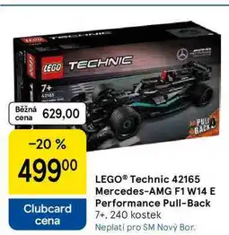 Tesco LEGO Technic 42165 Mercedes-AMG F1 W14 E Performance Pull-Back 7+, 240 kostek nabídka