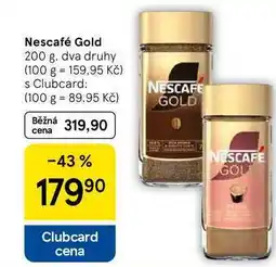 Tesco Nescafé Gold, 200 g nabídka