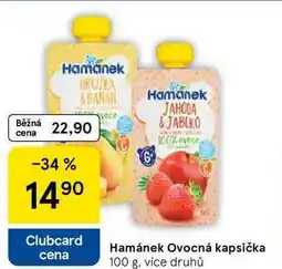 Tesco Hamánek Ovocná kapsička, 100 g, více druhů nabídka