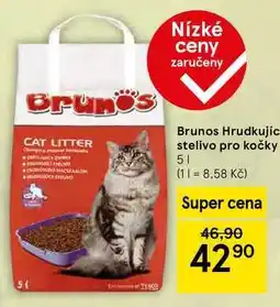 Tesco Brunos Hrudkujíc stelivo pro kočky, 5 l nabídka