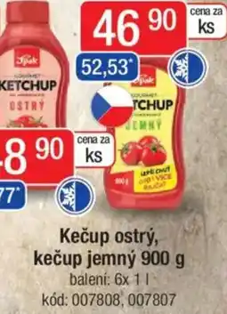 Qanto Kečup ostrý, kečup jemný nabídka