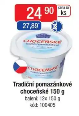 Qanto Tradiční pomazánkové choceňské nabídka