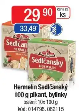 Qanto Hermelín Sedlčanský pikant, bylinky nabídka