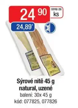 Qanto Sýrové nitě natural, uzené nabídka
