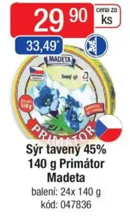 Qanto Sýr tavený 45% Primátor Madeta nabídka