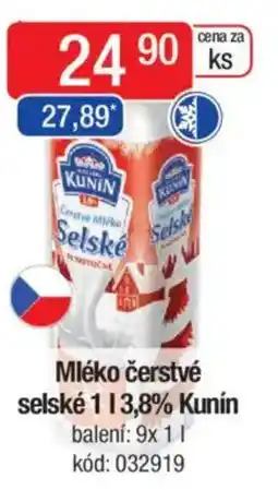 Qanto Mléko čerstvé selské 3,8% Kunín nabídka