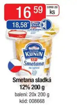 Qanto Smetana sladká 12% nabídka