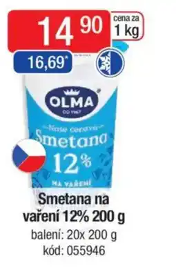 Qanto OLMA Smetana na vaření 12% nabídka