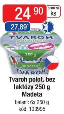 Qanto Tvaroh polot. bez laktózy Madeta nabídka
