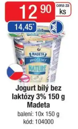 Qanto Jogurt bílý bez laktózy 3% Madeta nabídka