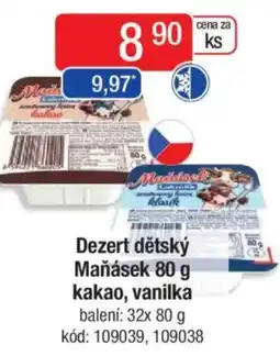 Qanto Dezert dětský Maňásek kakao, vanilka nabídka