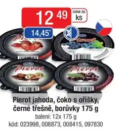 Qanto Pierot jahoda, čoko s oříšky, černé třešně, borůvky nabídka