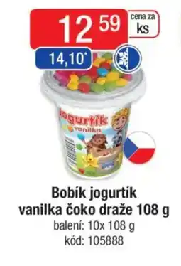 Qanto Bobík jogurtík vanilka čoko draže nabídka