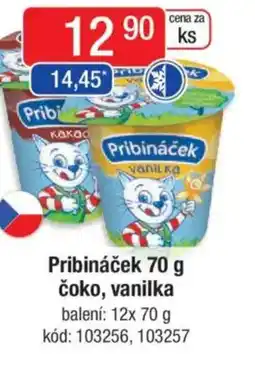 Qanto Pribináček čoko, vanilka nabídka