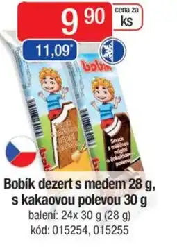 Qanto Bobík dezert s medem, s kakaovou polevou nabídka