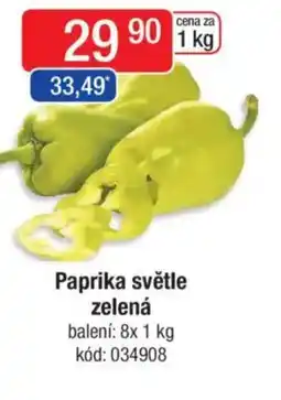 Qanto Paprika světle zelená nabídka