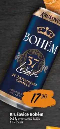 COOP TIP Krušovice Bohém nabídka