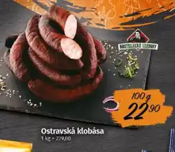 COOP TIP Ostravská klobása nabídka