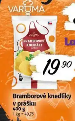 COOP TIP VAROMA Bramborové knedlíky v prášku nabídka