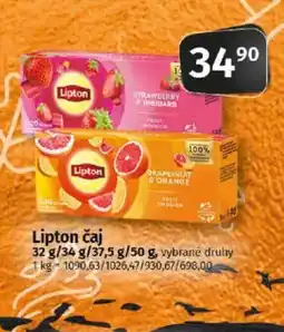 COOP TIP Lipton čaj nabídka