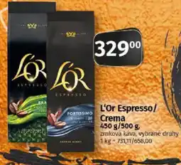 COOP TIP L'Or Espresso/Crema nabídka