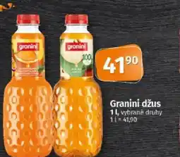 COOP TIP Granini džus nabídka