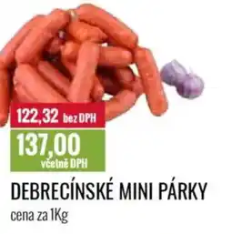 Ratio Debrecínské mini párky nabídka