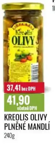 Ratio Kreolis olivy plněné mandlí nabídka